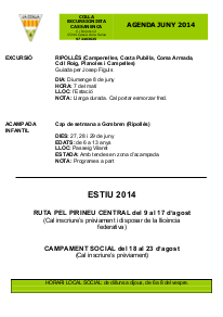 Agenda juny 2014