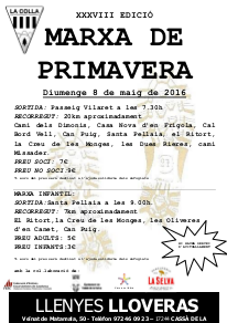 CARTELL MARXA de PRIMAVERA 2016